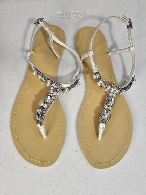BELLA BELLE Hera Boho Chic Bride Embellished T-Strap Sandal